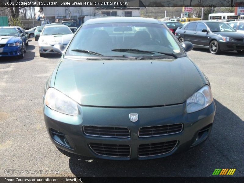 Shale Green Metallic / Dark Slate Gray 2001 Dodge Stratus SE Sedan