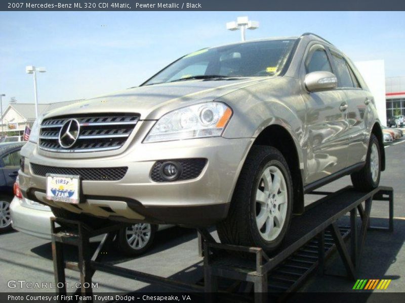 Pewter Metallic / Black 2007 Mercedes-Benz ML 320 CDI 4Matic