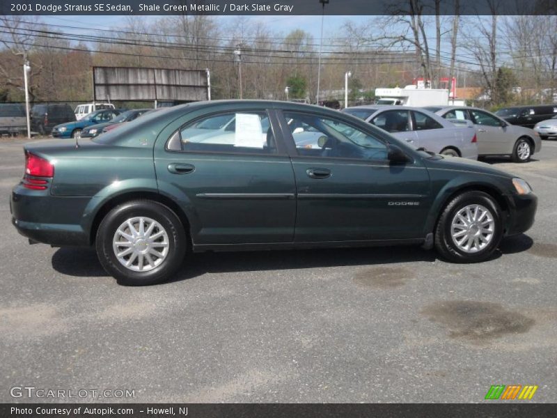 Shale Green Metallic / Dark Slate Gray 2001 Dodge Stratus SE Sedan