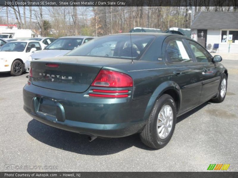 Shale Green Metallic / Dark Slate Gray 2001 Dodge Stratus SE Sedan