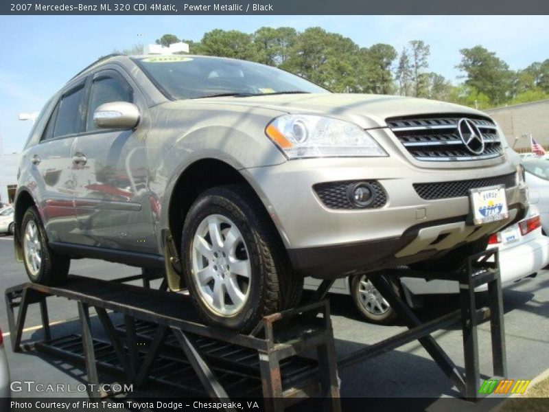 Pewter Metallic / Black 2007 Mercedes-Benz ML 320 CDI 4Matic