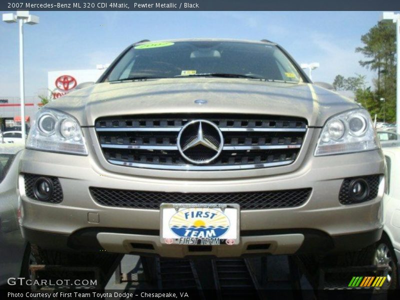 Pewter Metallic / Black 2007 Mercedes-Benz ML 320 CDI 4Matic
