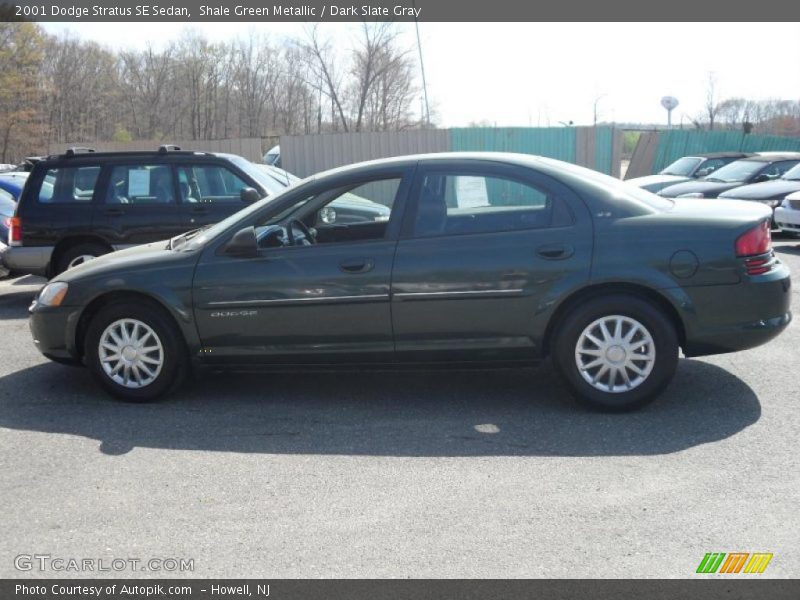 Shale Green Metallic / Dark Slate Gray 2001 Dodge Stratus SE Sedan