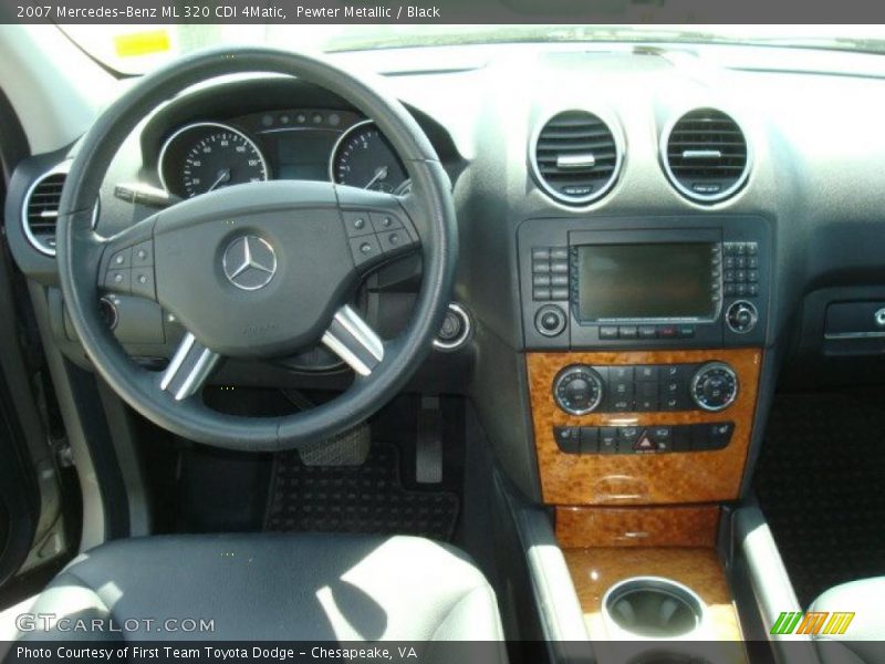Pewter Metallic / Black 2007 Mercedes-Benz ML 320 CDI 4Matic