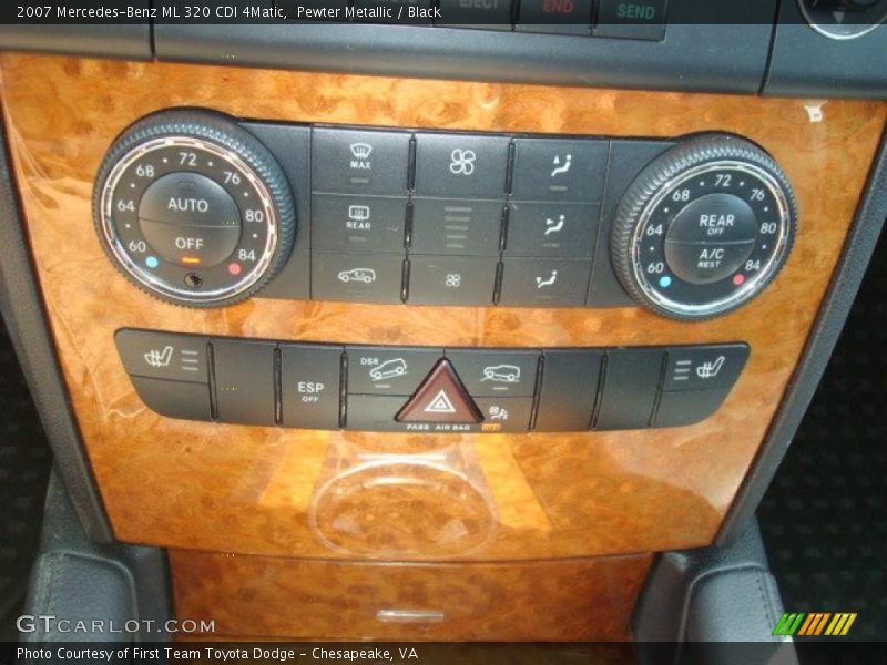 Pewter Metallic / Black 2007 Mercedes-Benz ML 320 CDI 4Matic