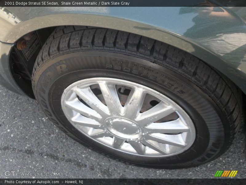 Shale Green Metallic / Dark Slate Gray 2001 Dodge Stratus SE Sedan