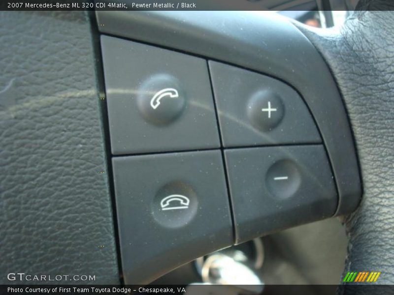 Pewter Metallic / Black 2007 Mercedes-Benz ML 320 CDI 4Matic