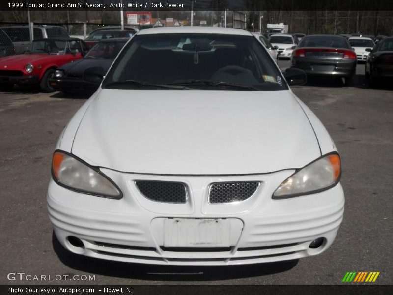 Arctic White / Dark Pewter 1999 Pontiac Grand Am SE Sedan