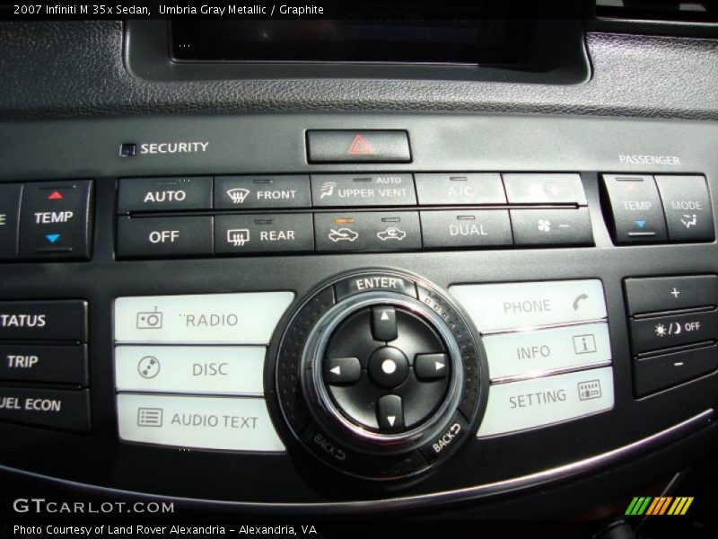 Umbria Gray Metallic / Graphite 2007 Infiniti M 35x Sedan
