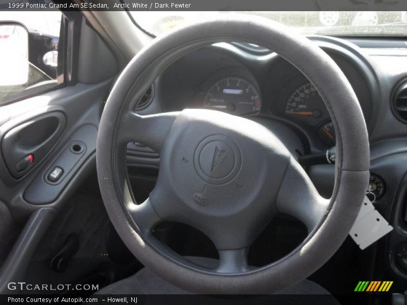 Arctic White / Dark Pewter 1999 Pontiac Grand Am SE Sedan