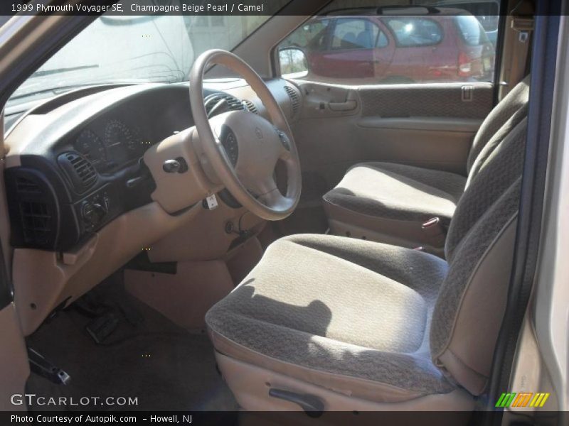 Champagne Beige Pearl / Camel 1999 Plymouth Voyager SE