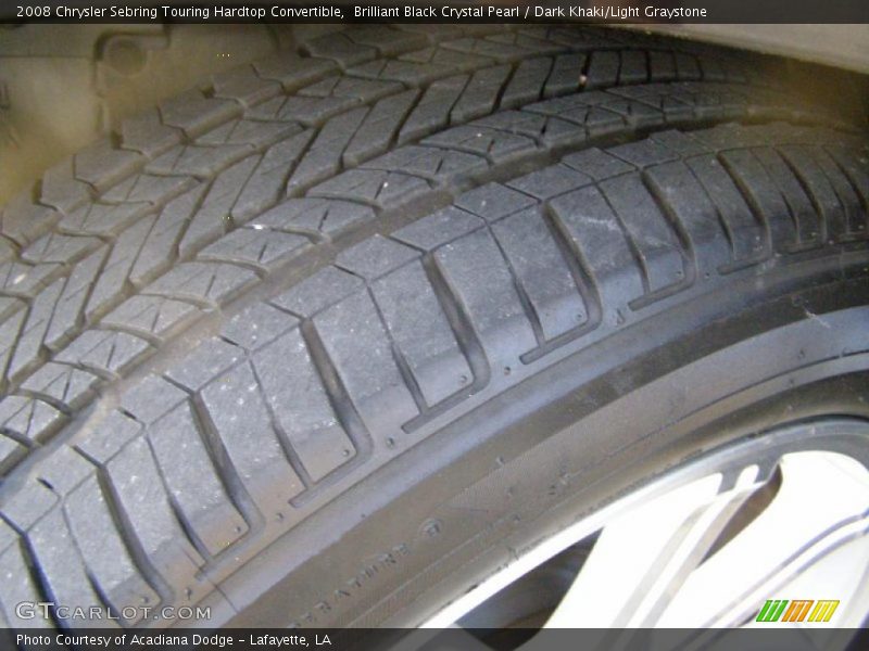 Brilliant Black Crystal Pearl / Dark Khaki/Light Graystone 2008 Chrysler Sebring Touring Hardtop Convertible