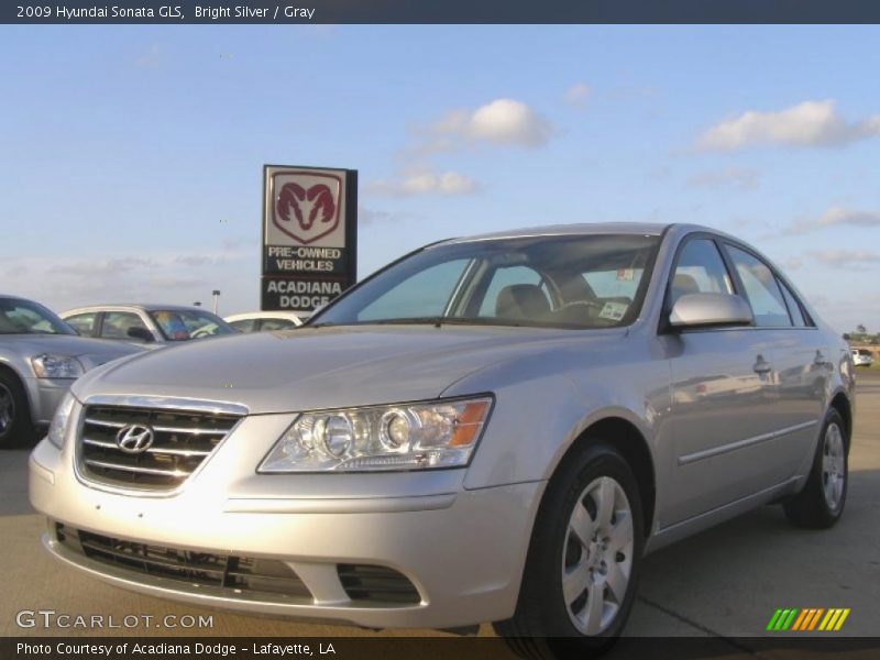 Bright Silver / Gray 2009 Hyundai Sonata GLS