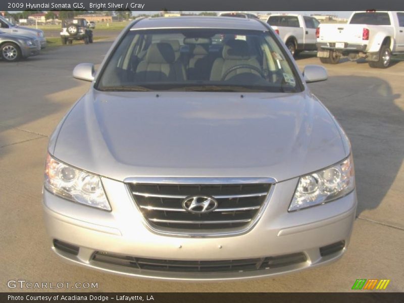 Bright Silver / Gray 2009 Hyundai Sonata GLS
