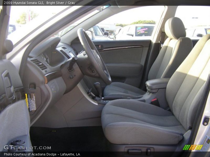 Bright Silver / Gray 2009 Hyundai Sonata GLS