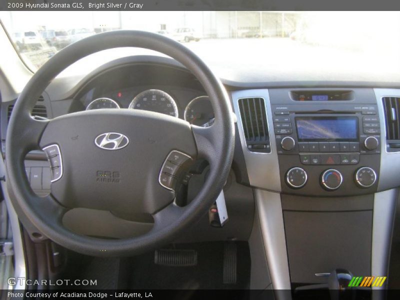 Bright Silver / Gray 2009 Hyundai Sonata GLS