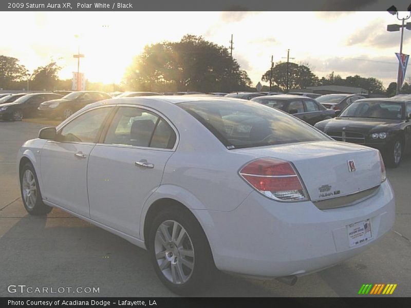 Polar White / Black 2009 Saturn Aura XR