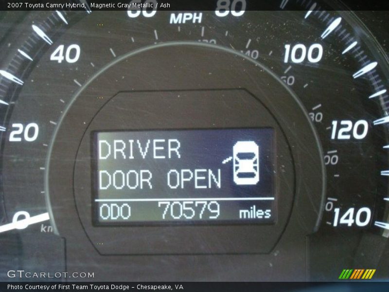 Magnetic Gray Metallic / Ash 2007 Toyota Camry Hybrid