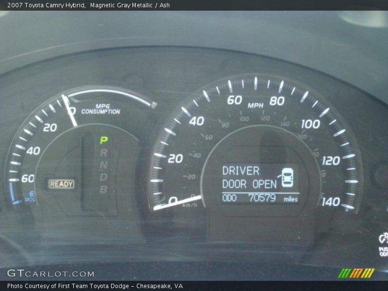 Magnetic Gray Metallic / Ash 2007 Toyota Camry Hybrid