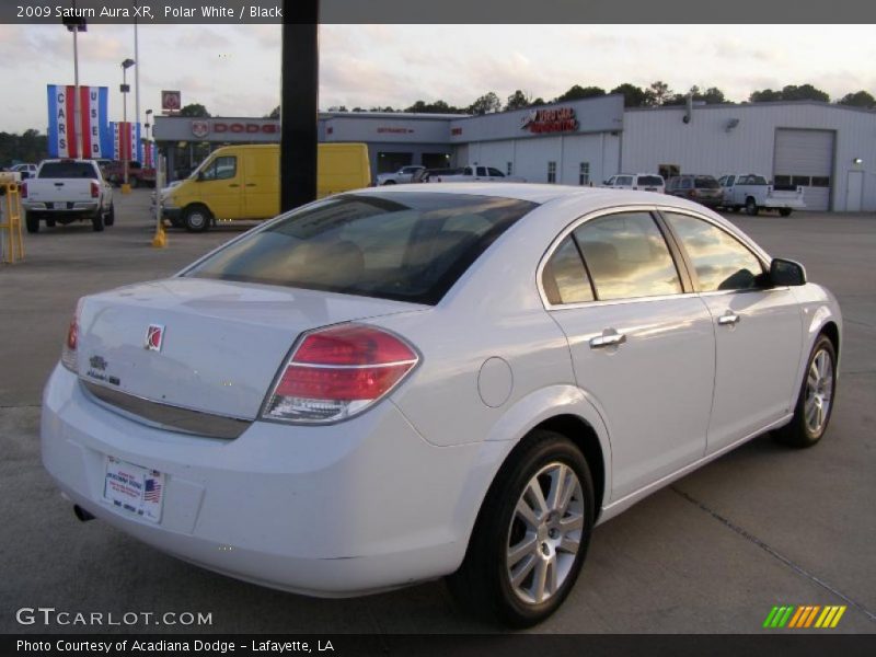 Polar White / Black 2009 Saturn Aura XR