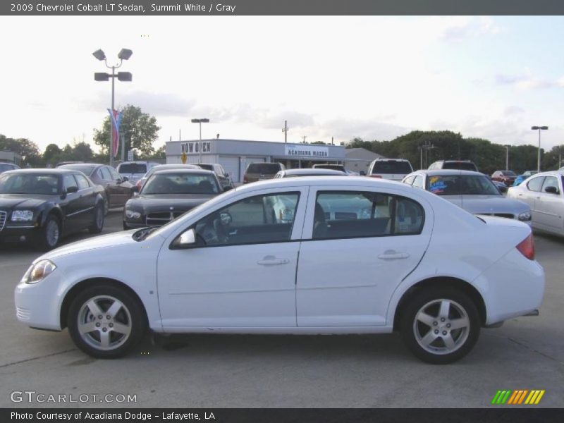 Summit White / Gray 2009 Chevrolet Cobalt LT Sedan
