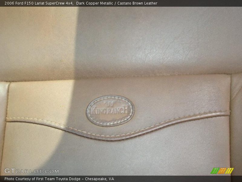 Dark Copper Metallic / Castano Brown Leather 2006 Ford F150 Lariat SuperCrew 4x4