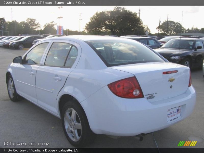 Summit White / Gray 2009 Chevrolet Cobalt LT Sedan