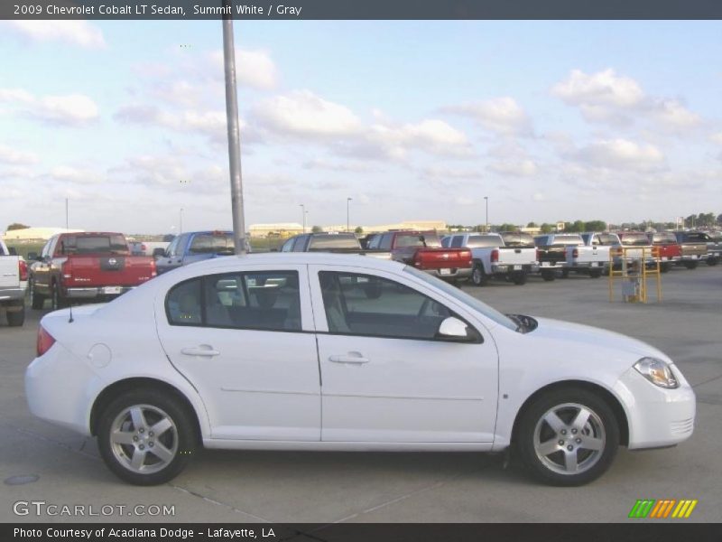 Summit White / Gray 2009 Chevrolet Cobalt LT Sedan