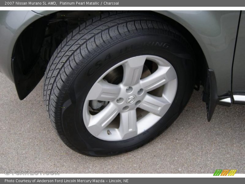 Platinum Pearl Matallic / Charcoal 2007 Nissan Murano SL AWD