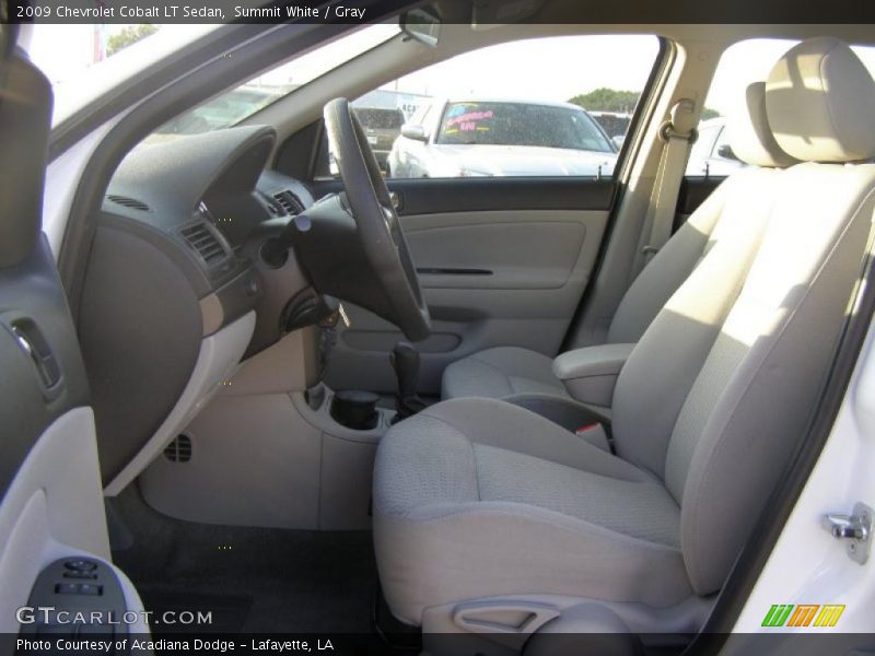 Summit White / Gray 2009 Chevrolet Cobalt LT Sedan