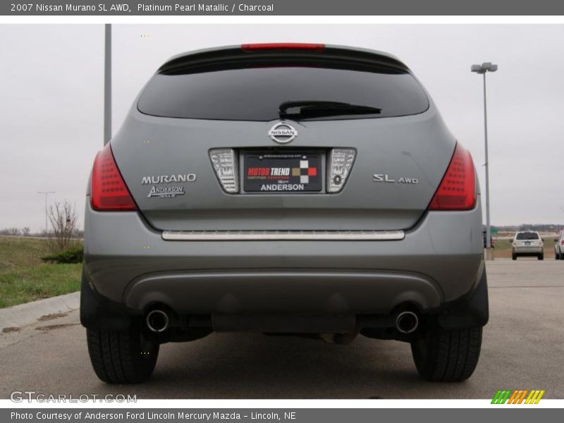 Platinum Pearl Matallic / Charcoal 2007 Nissan Murano SL AWD