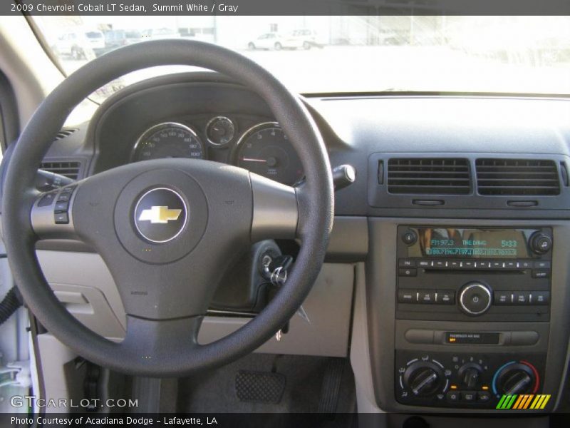 Summit White / Gray 2009 Chevrolet Cobalt LT Sedan