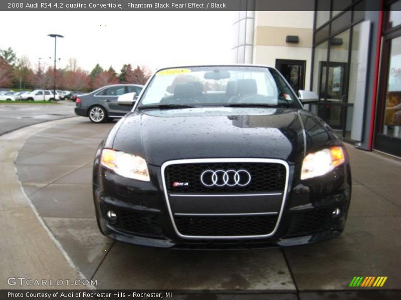 Phantom Black Pearl Effect / Black 2008 Audi RS4 4.2 quattro Convertible