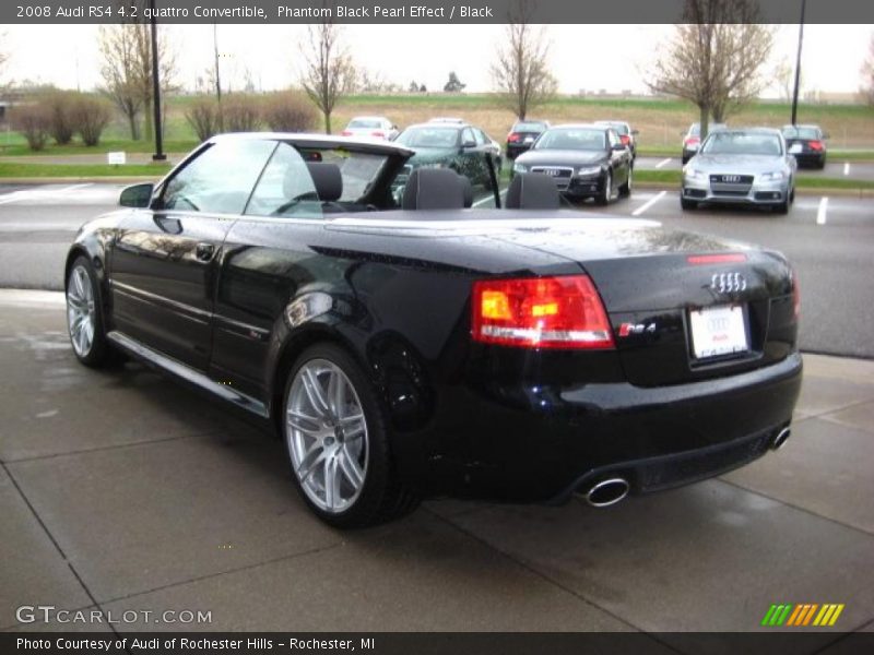 Phantom Black Pearl Effect / Black 2008 Audi RS4 4.2 quattro Convertible