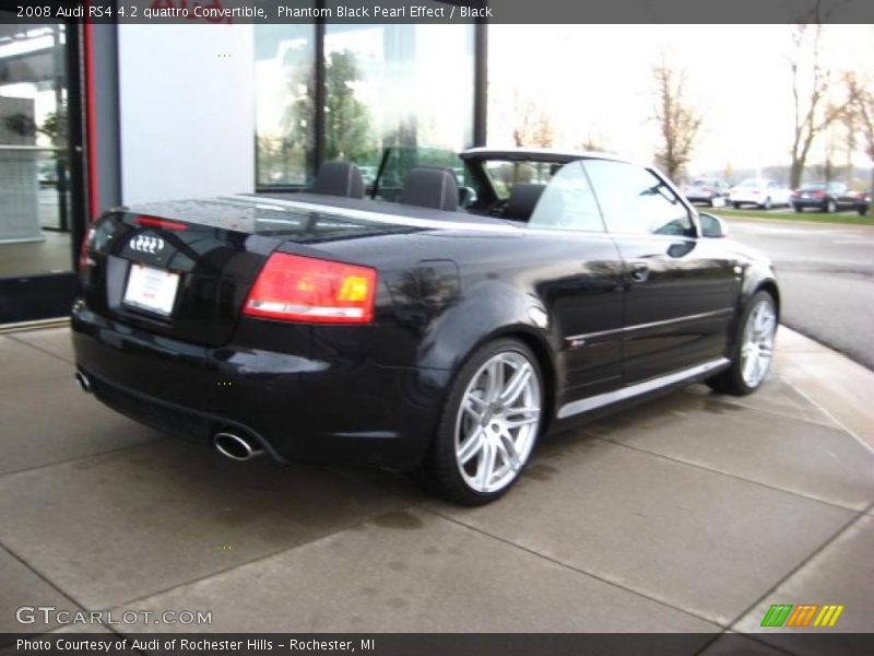 Phantom Black Pearl Effect / Black 2008 Audi RS4 4.2 quattro Convertible