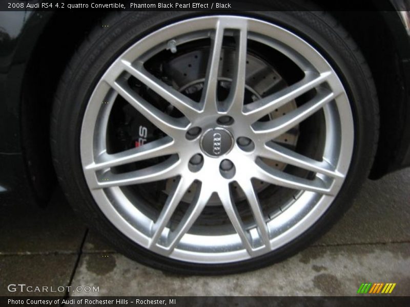 Phantom Black Pearl Effect / Black 2008 Audi RS4 4.2 quattro Convertible