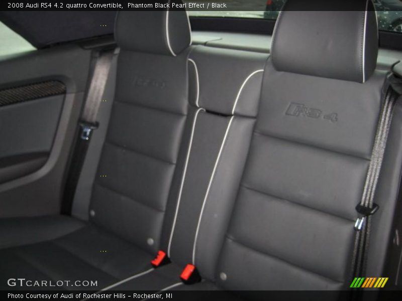 Phantom Black Pearl Effect / Black 2008 Audi RS4 4.2 quattro Convertible