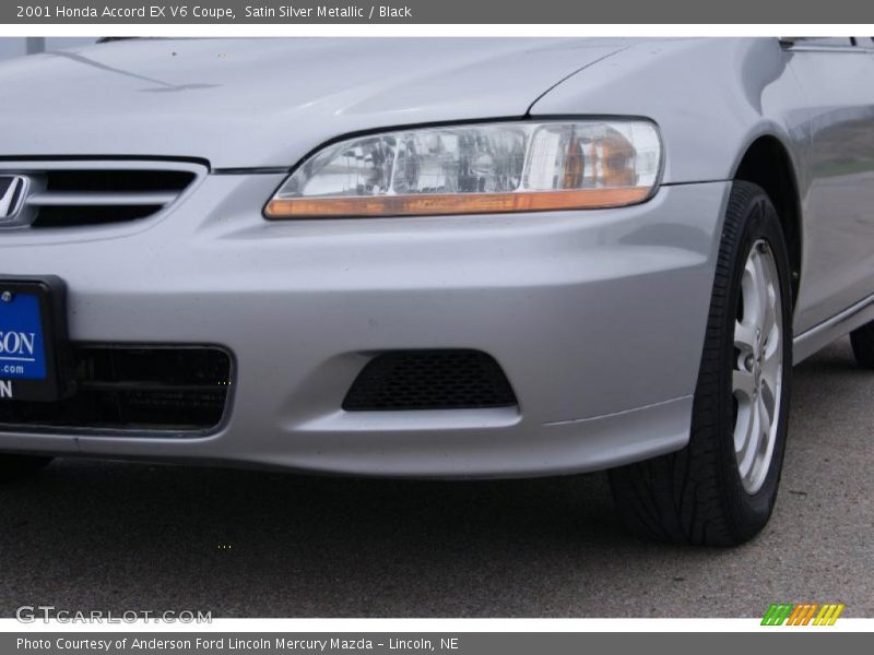 Satin Silver Metallic / Black 2001 Honda Accord EX V6 Coupe