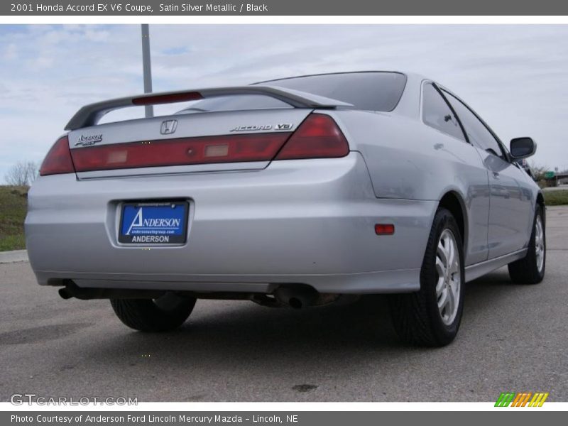 Satin Silver Metallic / Black 2001 Honda Accord EX V6 Coupe