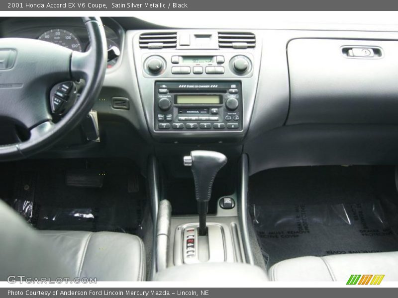 Satin Silver Metallic / Black 2001 Honda Accord EX V6 Coupe
