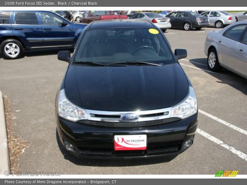 Black / Charcoal Black 2008 Ford Focus SES Sedan
