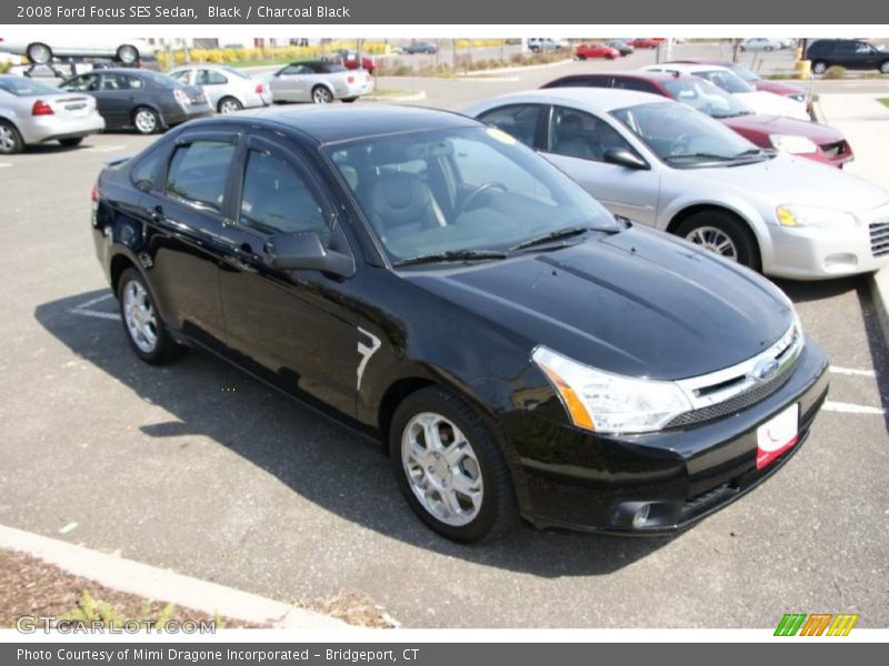 Black / Charcoal Black 2008 Ford Focus SES Sedan