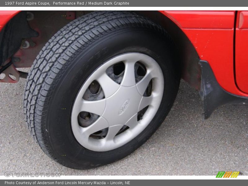 Performance Red / Medium Dark Graphite 1997 Ford Aspire Coupe
