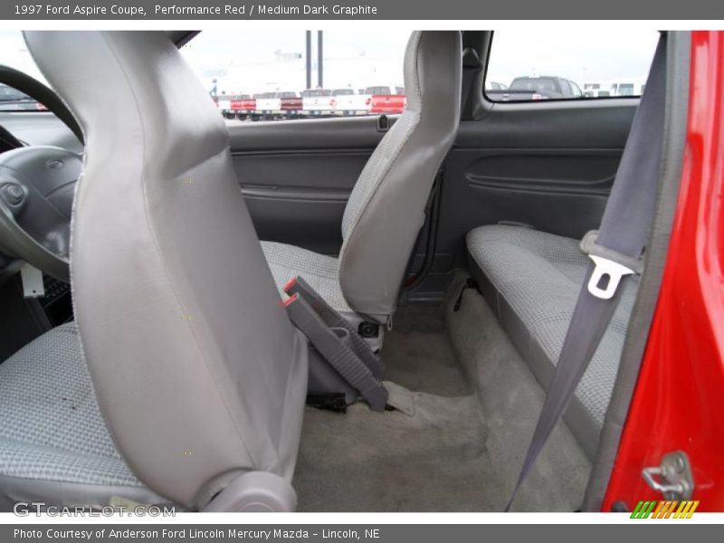 Performance Red / Medium Dark Graphite 1997 Ford Aspire Coupe