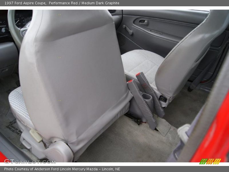 Performance Red / Medium Dark Graphite 1997 Ford Aspire Coupe