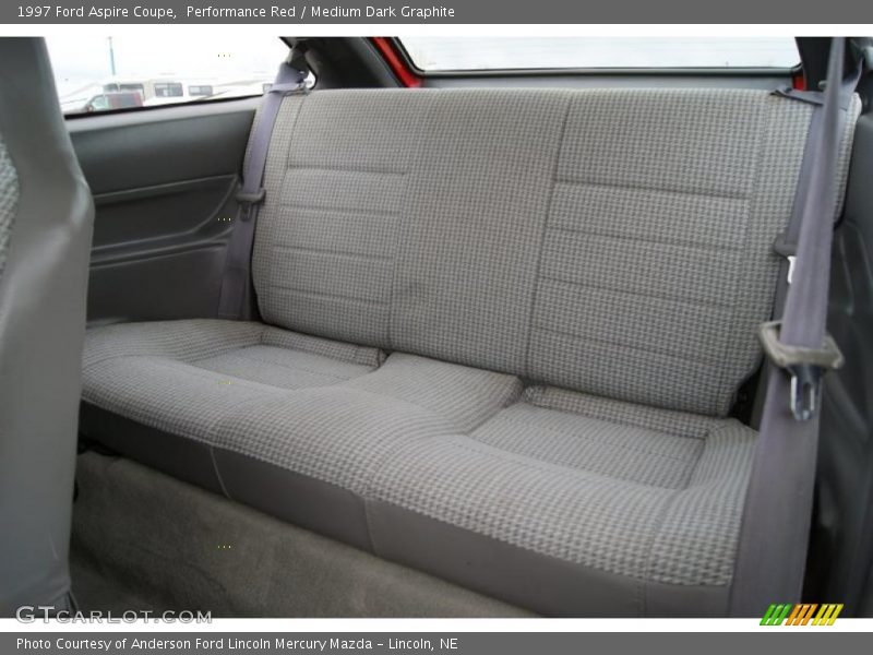 Performance Red / Medium Dark Graphite 1997 Ford Aspire Coupe