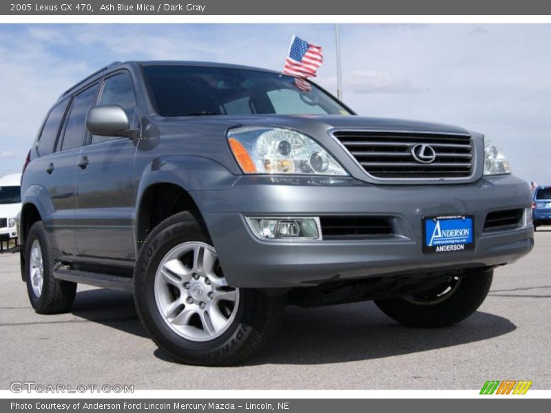 Ash Blue Mica / Dark Gray 2005 Lexus GX 470