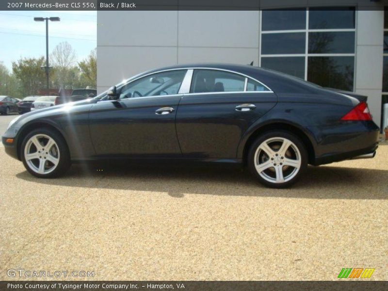 Black / Black 2007 Mercedes-Benz CLS 550