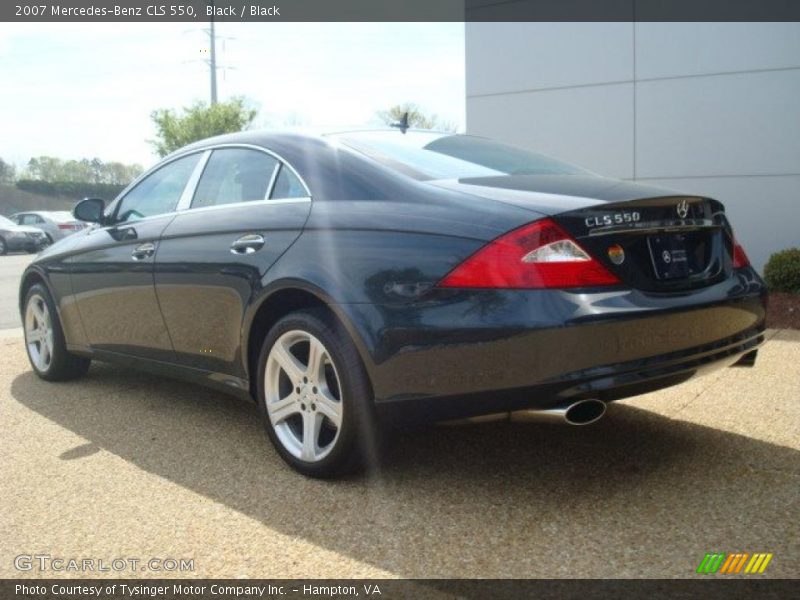 Black / Black 2007 Mercedes-Benz CLS 550