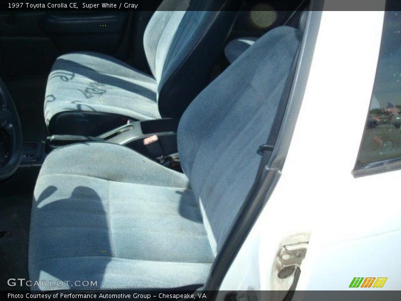 Super White / Gray 1997 Toyota Corolla CE